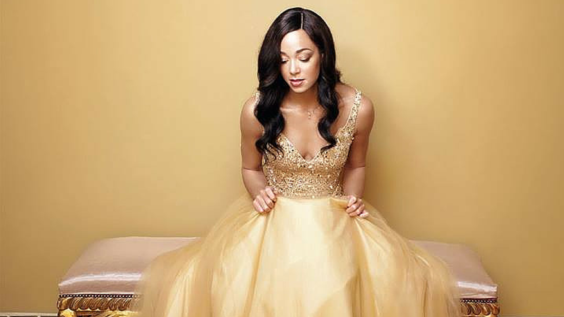 Katarina Johnson Thompson Katarina Face of cherished gold